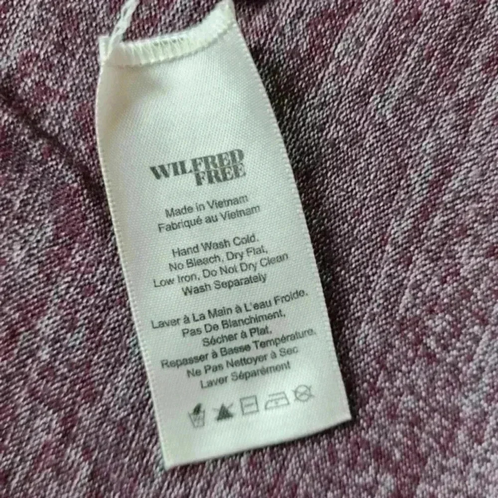 Wilfred Free Cober Tee Dress Women Small Purple Marl Oversized - Picture 10 of 11